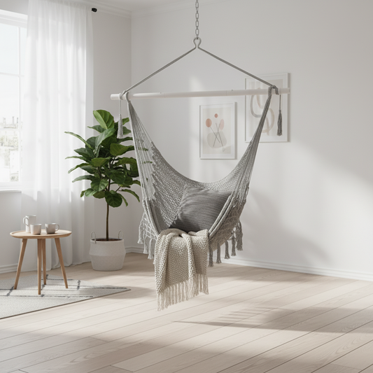 Huśtawka wisząca z liny bawełnianej-SU00079303