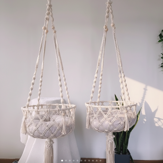 Bawełniany kosz wiszący dla zwierząt-SU00111965